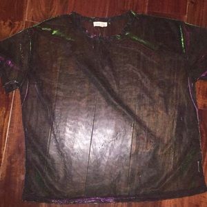 Urban Outfitters iridescent shirt